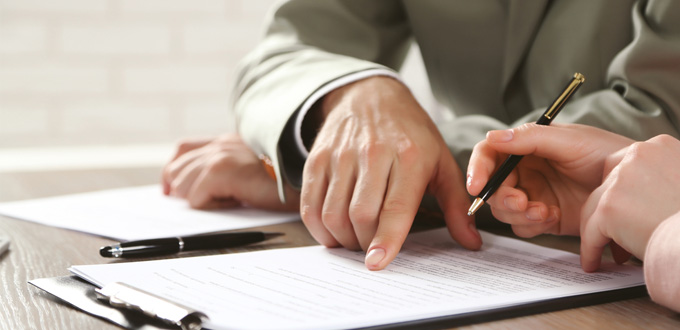 Vertragsunterzeichnung